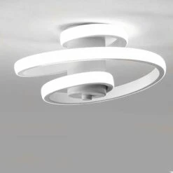 Plafoniera Led Design Spirale Plafoniera Moderna Bianca Lampadario Nordico Bianco Freddo Plafoniera Creativa Semplice
