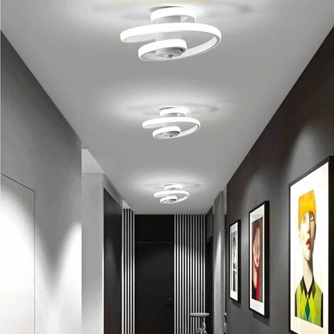 Plafoniera Led Design Spirale Plafoniera Moderna Bianca Lampadario Nordico Bianco Freddo Plafoniera Creativa Semplice 4 Plafoniera Led Design Spirale Plafoniera Moderna Bianca Lampadario Nordico Bianco Freddo Plafoniera Creativa Semplice - immagine 2
