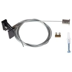 CAVETTO DI SOSPENSIONE PER BINARIO REGOLABILE - METRI 2 TEAR N SKIT B - KANLUX