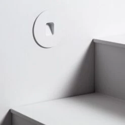 Segnapasso Da Esterno LED 2W Circolare Alluminio Bianco Grasset Bianco Naturale 4000K 50 Mm