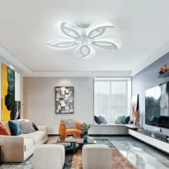 Plafoniera A LED, Lampada Da Soffitto 60W 5400 LM A Forma Di Fiore A 5 Bracci, Moderna Plafoniera A LED Bianca Itedda 6000K Per Showroom, Soggiorno E Camera Da Letto 9 Plafoniera A LED, Lampada Da Soffitto 60W 5400 LM A Forma Di Fiore A 5 Bracci, Moderna Plafoniera A LED Bianca Itedda 6000K Per Showroom, Soggiorno E Camera Da Letto -Negozio al dettaglio Paulmann 58176928 3