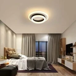 Plafoniera LED Rotonda, Lampadario Design Moderno 20W, Plafoniere In Metallo Acrilico 3000K Adatto Per Bagno, Camera Da Letto, Cucina, Soggiorno, Sala Da Pranzo, Ufficio (Bianco E Nero) -Negozio al dettaglio Paulmann 58176935 3