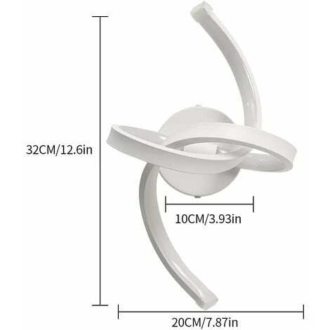 Lampada Da Parete Moderna A LED, 16W, 220V Lampada Da Parete Per Interni Con Personalità Semplice, Applique Da Parete Con Illuminazione Bianca Calda 3500K Per Camera Da Letto, Soggiorno, Corridoio (se 7 Lampada Da Parete Moderna A LED, 16W, 220V Lampada Da Parete Per Interni Con Personalità Semplice, Applique Da Parete Con Illuminazione Bianca Calda 3500K Per Camera Da Letto, Soggiorno, Corridoio (se - immagine 5