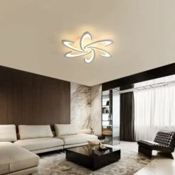 Plafoniera Moderna A LED Dimmerabile Con Telecomando, Lampada Da Soffitto A Forma Di Fiore Creativa Da 54 W, Lampadario Moderno In Metallo Acrilico Con Petali Per Soggiorno, Ristorante, Camera Da Lett -Negozio al dettaglio Paulmann 58176986 4