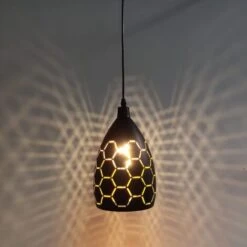 Lampada A Sospensione Vintage, Lampadario A Sospensione In Metallo E27 Nero E Oro Design 120 Cm, Lampadario Di Design Industriale, Lampada A Sospensione Per Soggiorno, Camera Da Letto, Caffetteria, Ba