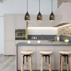 Lampada A Sospensione Vintage, Lampadario A Sospensione In Metallo E27 Nero E Oro Design 120 Cm, Lampadario Di Design Industriale, Lampada A Sospensione Per Soggiorno, Camera Da Letto, Caffetteria, Ba -Negozio al dettaglio Paulmann 58177019 3