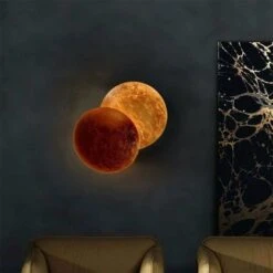 Creative Moon Applique Da Parete Per Interni Eclipse Corridoio Riparo Da Parete Corridoio Corridoio Comodino Riparo Da Parete Soggiorno Rotondo Oro Rame Applique Da Parete A LED -Negozio al dettaglio Paulmann 58177042 3