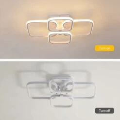 Plafoniera A LED, Lampada Da Soffitto Moderna Per Soggiorno, Luce Calda 3000K, Plafoniera Bianca Quadrata Semplice Per Camera Da Letto, 58X46CM -Negozio al dettaglio Paulmann 58177058 4