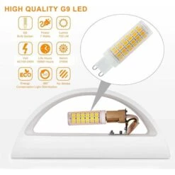 Applique Da Parete Per Interni, Lampada Da Parete A LED Bianca 7W Applique Da Parete Moderna In Gesso Bianco Caldo Per Camera Da Letto Casa Corridoio Soggiorno (lampadina LED G9 Inclusa) [Classe Di Ef -Negozio al dettaglio Paulmann 58177063 4