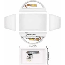 Applique Da Parete Per Interni, Lampada Da Parete A LED Bianca 7W Applique Da Parete Moderna In Gesso Bianco Caldo Per Camera Da Letto Casa Corridoio Soggiorno (lampadina LED G9 Inclusa) [Classe Di Ef -Negozio al dettaglio Paulmann 58177063 5