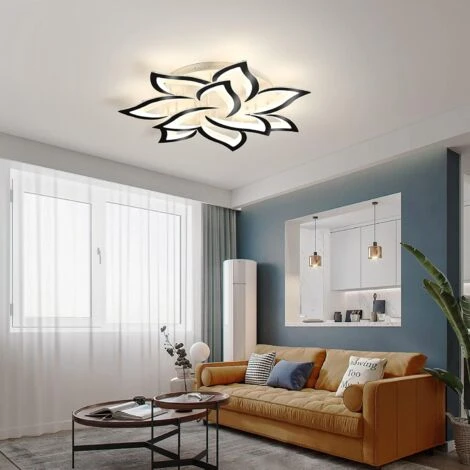 Plafoniera LED Dimmerabile, Plafoniera Moderna Da Incasso A 10 Petali, Plafoniera Moderna A Forma Di Fiore In Acrilico Lampadario Illuminazione Per Camera Da Letto Soggiorno Sala Da Pranzo (70W, Bordo 5 Plafoniera LED Dimmerabile, Plafoniera Moderna Da Incasso A 10 Petali, Plafoniera Moderna A Forma Di Fiore In Acrilico Lampadario Illuminazione Per Camera Da Letto Soggiorno Sala Da Pranzo (70W, Bordo - immagine 3