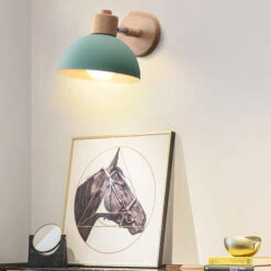 2 PCS Lampada Da Parete Interni E27 Applique Da Parete Industriale Retrò Applique Ferro Battuto Camera Da Letto Soggiorno Cucina Verde -Negozio al dettaglio Paulmann 58528596 3