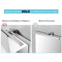 Lampada Applique LED Per Specchio Bagno Acciaio Cromo E Vetro -Negozio al dettaglio Paulmann 59591333 5