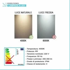 Applique Bagno LED Per Specchio Tondo 10 Cm Cromo Luce Naturale -Negozio al dettaglio Paulmann 59591334 4