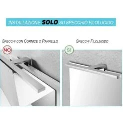 Applique Bagno LED Per Specchio Luce Naturale In Acciaio E Vetro -Negozio al dettaglio Paulmann 59591352 5