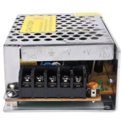 Trade Shop - Trasformatore Alimentatore Stabilizzato Per Striscia A Led Switch Trimmer 12v -2 Ampere Scatola Metallo -