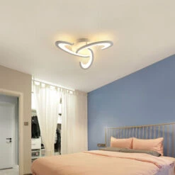 Lampadario Da Soffitto, Plafoniera LED 36W 3240lm, Lampadario LED Design Trifoglio Per Camera Da Letto, Soggiorno, Sala Da Pranzo, Acrilico Bianco, Luce Calda 3000K -Negozio al dettaglio Paulmann 61114605 3