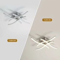 Plafoniera LED, Lampada Lampadario Plafoniera Dal Design Moderno, 4000k Bianco Caldo, 24W 2.000Lm, Lampada Da Soffitto Per Soggiorno Camera Da Letto Sala Da Pranzo(Bianco Caldo) -Negozio al dettaglio Paulmann 61115063 5