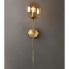 Applique Da Parete Industriale Vintage, Lampada Da Parete A Led Per Interni, Lampada Da Comodino E14 Oro, Applique A Sfera In Vetro Ambrato Per Camera Da Letto, Soggiorno, Corridoio, Sala Da Pranzo