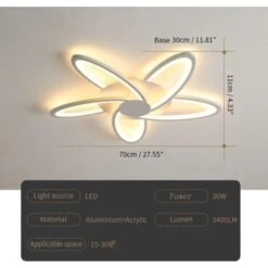 Plafoniera Led Moderna Dimmerabile Con Telecomando 30W Bianco Acrilico Design A Petalo Lampada Soffitto Moderna 3000K-6500K Plafoniera Led Per Camera Da Letto, Soggiorno, Sala, Pranzo, Corridoio 10 Plafoniera Led Moderna Dimmerabile Con Telecomando 30W Bianco Acrilico Design A Petalo Lampada Soffitto Moderna 3000K-6500K Plafoniera Led Per Camera Da Letto, Soggiorno, Sala, Pranzo, Corridoio -Negozio al dettaglio Paulmann 61124261 4