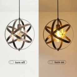 Lampada A Sospensione Vintage,Lampadario Industriale, E27 Retrò Lampada Da Soffitto Regolabile Per Il Ristorante Dining Room Kitchen 30cm -Negozio al dettaglio Paulmann 61124277 4