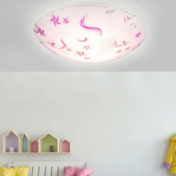 Lampada Da Soffitto Lampada Da Soffitto A LED Per Bambini Lampada Da Soffitto Per Ragazze Cameretta Rotonda, Vetro Unicorno Stelle Bianco Rosa, 16W 960lm Bianco Caldo, D 30 Cm -Negozio al dettaglio Paulmann 63599863 3