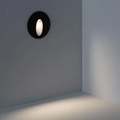 Segnapasso Da Esterno LED 3W Da Incasso A Parete Nero Ovale Wabi Bianco Naturale 4000K 48 Mm45º -Negozio al dettaglio Paulmann 64024147 5
