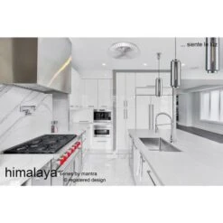 Mantra Himalaya Plafoniera LED Dimmerabile E Ventola CC Da 35 W, Telecomando, APP E Controllo Vocale Alexa/Google, Argento -Negozio al dettaglio Paulmann 64458246 4