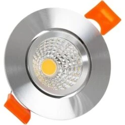 Downlight LED 5W COB Orientabile Circolare Argento Foro Ø 55mm CRI90 Expert Color No Flicker Bianco Freddo 5000K 45º -Negozio al dettaglio Paulmann 6470697 3