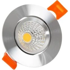 Downlight LED 5W COB Orientabile Circolare Argento Foro Ø 55mm CRI90 Expert Color No Flicker Bianco Freddo 5000K 45º -Negozio al dettaglio Paulmann 6470697 4