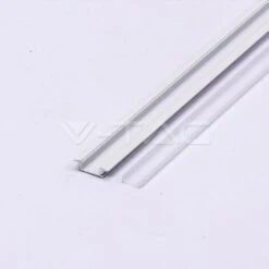 V-TAC Profilo In Alluminio Colore Bianco Per Strip LED A Incasso (Max L: 12,4mm) 2000 X 24,7 X 7mm SKU 3368
