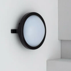 Plafoniera LED 12W Circolare Per Esterni Ø170 Mm New Hublot Black Bianco Freddo 6500K 115°