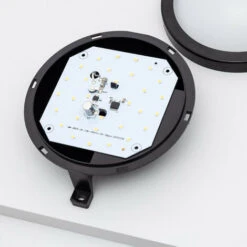 Plafoniera LED 12W Circolare Per Esterni Ø170 Mm New Hublot Black Bianco Freddo 6500K 115° -Negozio al dettaglio Paulmann 6471782 3