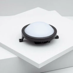 Plafoniera LED 12W Circolare Per Esterni Ø170 Mm New Hublot Black Bianco Freddo 6500K 115° -Negozio al dettaglio Paulmann 6471782 4