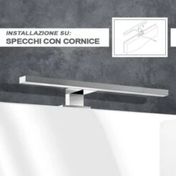 Applique Led Specchio Bagno L. 50 Cm Luce Naturale 4000K In Abs Cromo -Negozio al dettaglio Paulmann 6510016 5