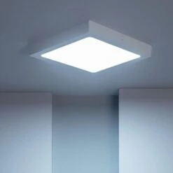 Plafoniera LED Quadrata 24W 300x300 Mm Bianco Freddo 6000K - 6500K 300 Mm120º -Negozio al dettaglio Paulmann 6641529 3