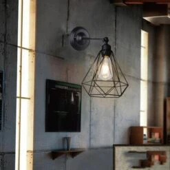 Applique In Metallo Gabbia Nero 20cm FUIENKO 9 Applique In Metallo Gabbia Nero 20cm FUIENKO -Negozio al dettaglio Paulmann 67327236 4