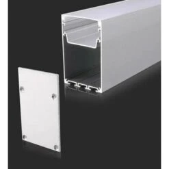 V-TAC Profilo In Alluminio In Colore Bianco Per Strip LED 2000 X 50 X 75mm SKU 2872