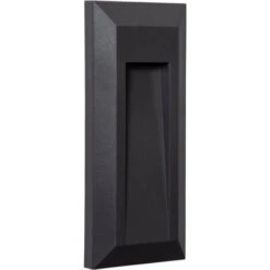 Segnapasso LED Per Esterno 1W Da Superficie Parete Rettangolare Nero Gisli Bianco Naturale 4000K 27 Mm120º -Negozio al dettaglio Paulmann 67486836 4