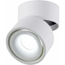 Faretto Orientabile Da Superficie 7W - Faretto LED Da Incasso 7 10CM Lampada Da Soffitto Con Angolo Regolabile Lampada COB, Ruotabile A 360° (bianco-6000K) [Classe Di Efficienza Energetica A+]