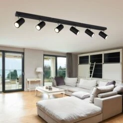 Plafoniera Spot Bar Faretto Da Soffitto 6 Fiamme Luce Soggiorno, Plafoniera Con Faretti Orientabili, Metallo Nero, 6x GU10, LxPxH 115x6x12 Cm 9 Plafoniera Spot Bar Faretto Da Soffitto 6 Fiamme Luce Soggiorno, Plafoniera Con Faretti Orientabili, Metallo Nero, 6x GU10, LxPxH 115x6x12 Cm -Negozio al dettaglio Paulmann 68101824 3