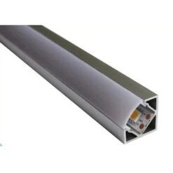Profilo Alluminio Angolare Per Strisce Strip LED Barra Rigida Copertura Opaco -Negozio al dettaglio Paulmann 68901505 3