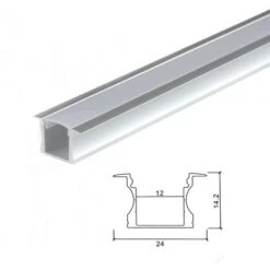 Profilo Alluminio Incasso Alto Strisce Strip LED Barra Rigida Copertura Opaco -Negozio al dettaglio Paulmann 68901583 3