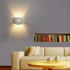 Applique Parete Gesso Doppia Emissione Luce Led G9 Verniciabile Lampada Moderna