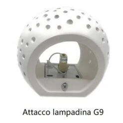 Applique Parete Gesso Doppia Emissione Luce Led G9 Verniciabile Lampada Moderna -Negozio al dettaglio Paulmann 68902041 4