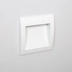 Segnapasso Per Esterno LED 4W Incasso Parete Quadrato Bianco Natt Bianco Caldo 2700K 72 Mm120º