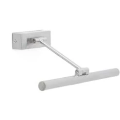 Magritte-1 Led Lampada Da Quadro Di Nichel Opaco 6 Marca Faro