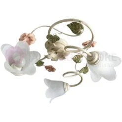 SPRING Plafoniera A 3 Luci In Ferro Decorato Stile Floreale -Negozio al dettaglio Paulmann 69663048 3