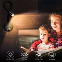 MINKUROW Lampada Da Comodino Lampada Da Parete Lampada Da Lettura A Led Luce A Collo Di Cigno 3w, 3000k Lampada Da Lettura Bianca Calda 2 Pezzi -Negozio al dettaglio Paulmann 69788648 3