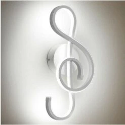 Applique Led 14w Chiave Di Violino Lampada Da Parete Nota Musicale Bianco Stile Moderno Luce Fredda Naturale Calda Naturale 4000k -Negozio al dettaglio Paulmann 70145859 3